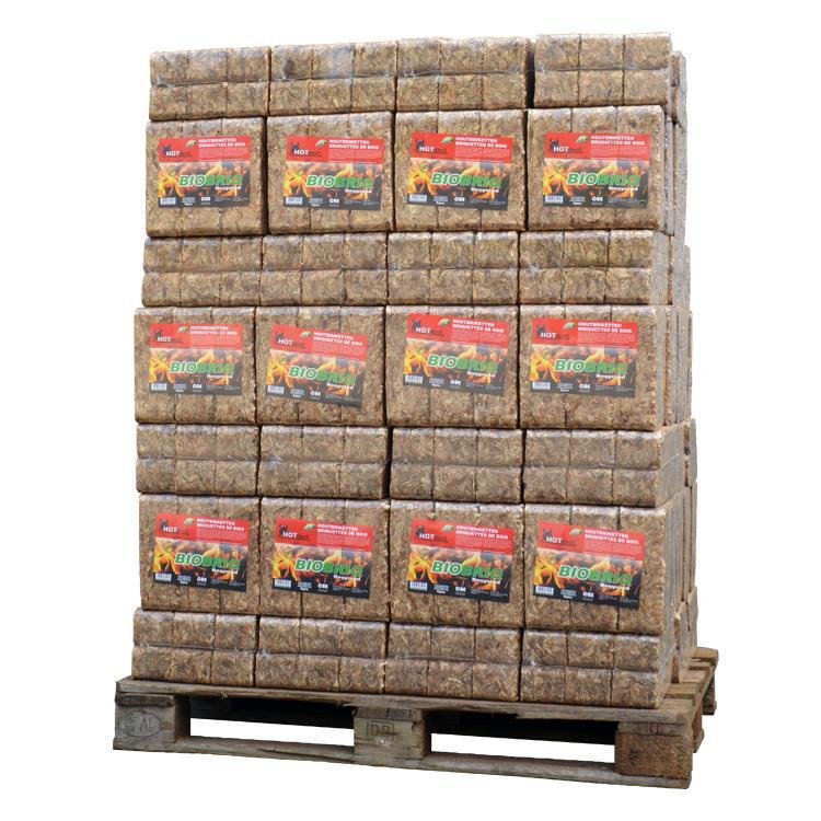 afbeelding van Pallet BioBriq MegaRuf houtbriketten (972Kg)