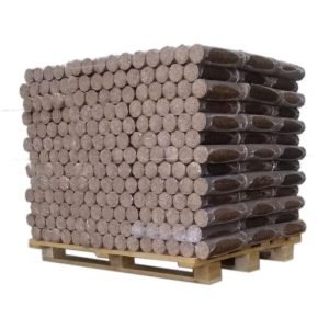 afbeelding van Verdicht hardhout – pallet van 1 ton