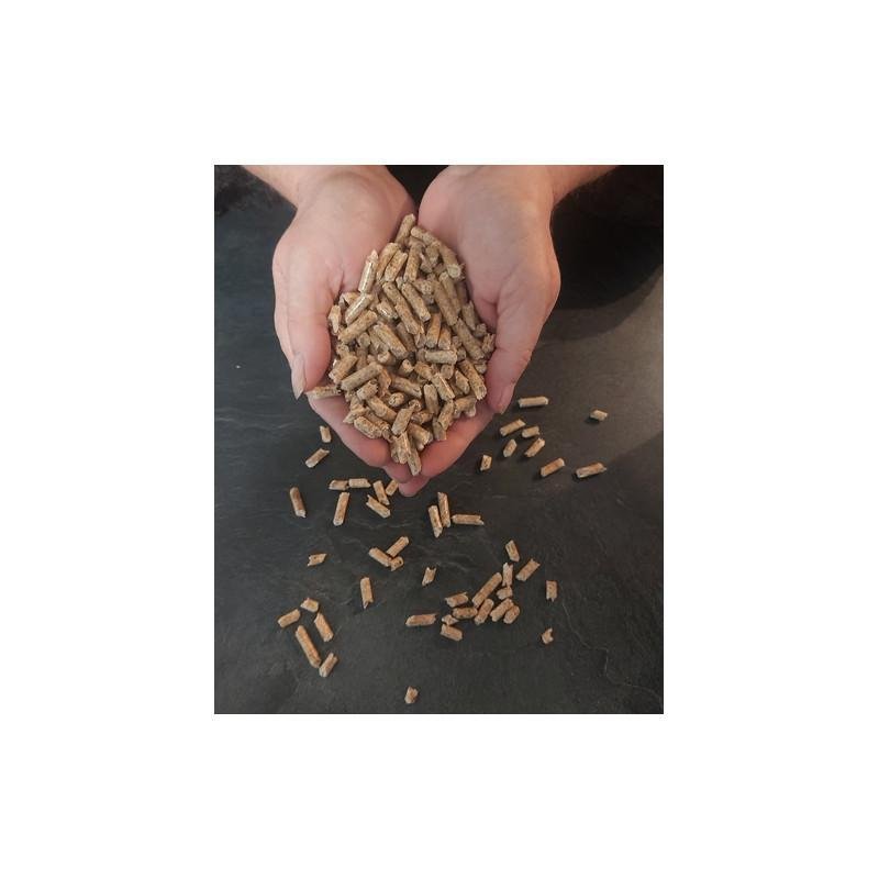 afbeelding van Pellet Swiss Warme EN+A1 DIN+ 100% naaldhout – pallet van 70 zakken van 15Kg – levering inbegrepen